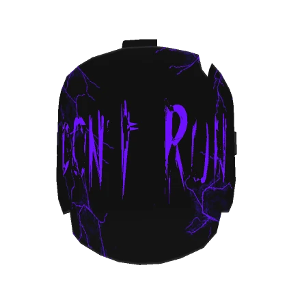 Animated Don't run broken mask purple