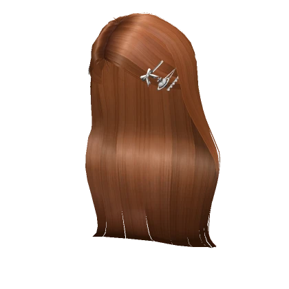 Idol Long Sidepart Hair w/ Hairclips - Ginger