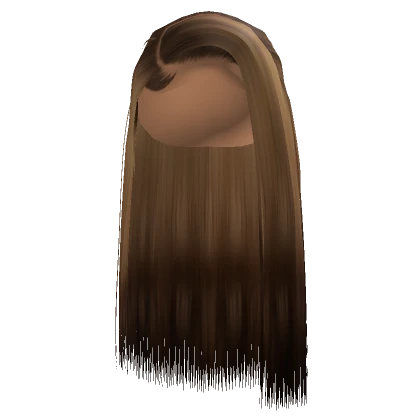 Reverse Ombre Side Part Silk Press