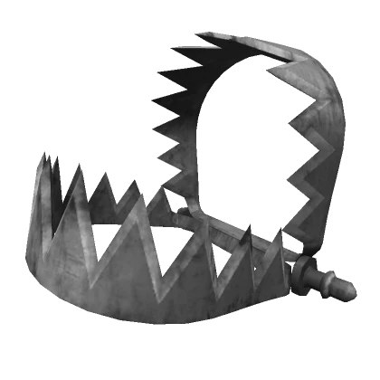 LEFT Beartrap Shoulder (Silver) [Halloween]