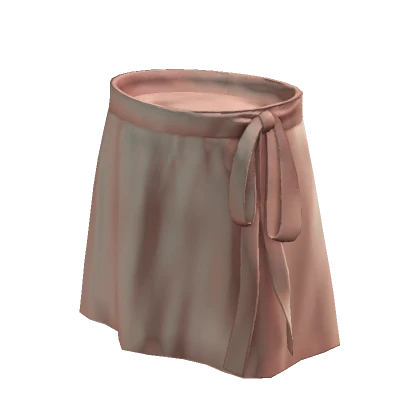 Ballet Tied Satin Skirt - Blush