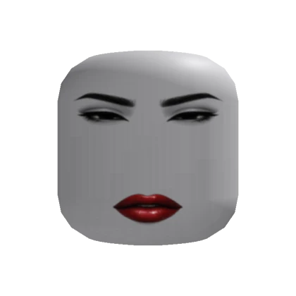 Sleek Barbie Goth Woman stare w/ Red Lips