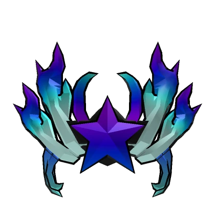 White and Blue Star Crown