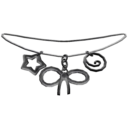 Coquette Vintage Bow Necklace (Silver)