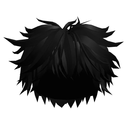 Black Messy Wavy Curly Fluffy Cool Boy Hair