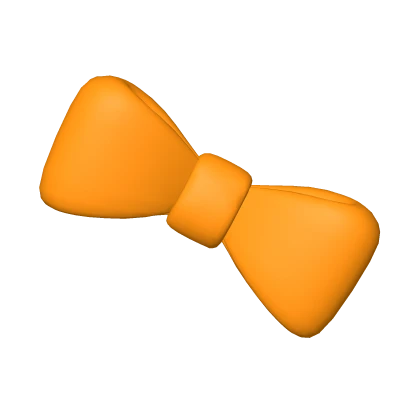 orange bow hairclip ୨୧