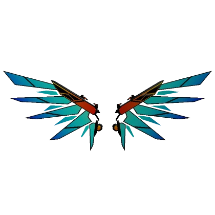 Cyberpunk Blue Wings