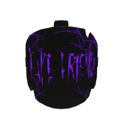 Animated Fake Friend broken mask Purple