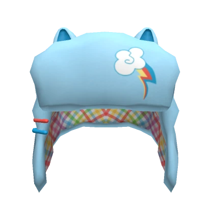 ୨୧ Cute Blue Sporty Pony Ushanka ୨୧