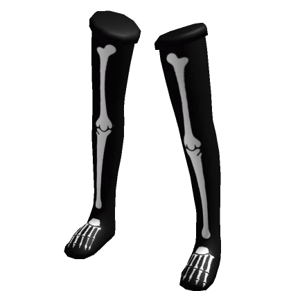 Skeleton Bone Thigh-Highs Halloween