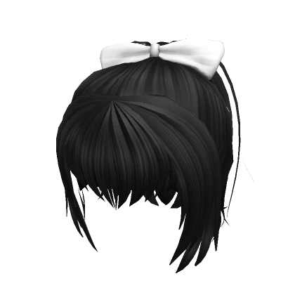 Wonderful Bow Ponytail - Black 