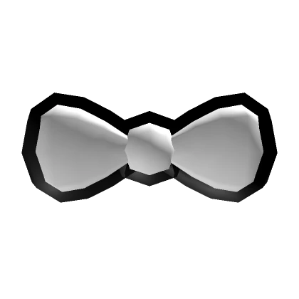 White Bow Black Outline