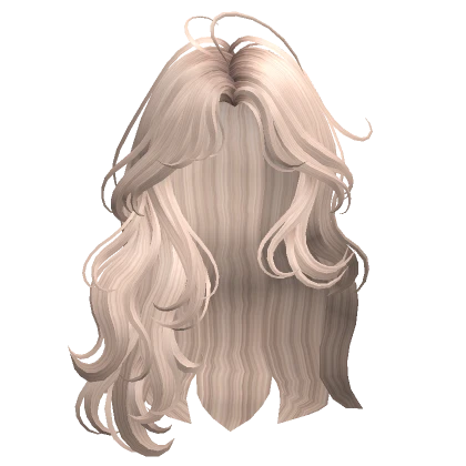 Messy Wavy Hairstyle(Platinum Blonde)