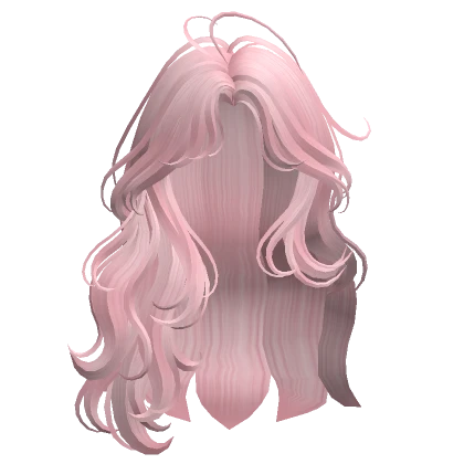 Messy Wavy Hairstyle(Pink)