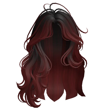 Messy Wavy Hairstyle(Black&Red)