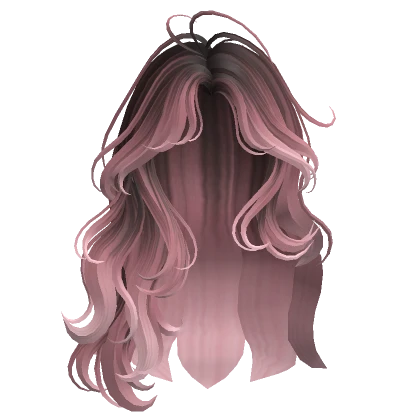 Messy Wavy Hairstyle(Black&Pink)