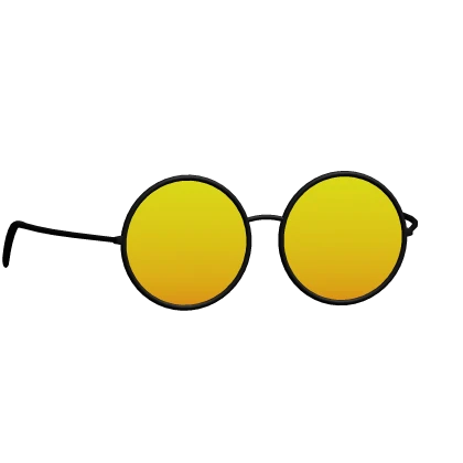 yellow round sunglasses