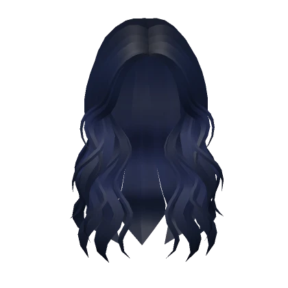 Lush Wavy Hair (Dark Blue)