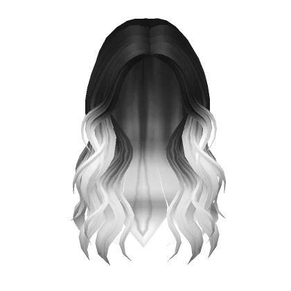 Lush Wavy Hair (Black and White Ombre)