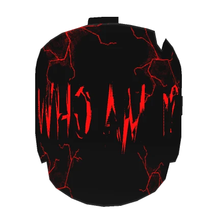 Animated Who am i? broken mask red