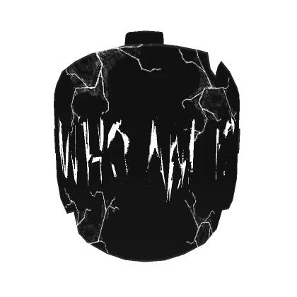 Animated Who am i? broken mask white