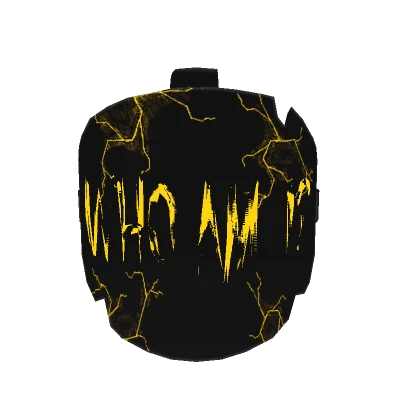 Animated Who am i? broken mask yellow