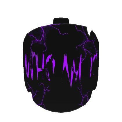 Animated Who am i? broken mask purple