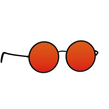 orange round sunglasses