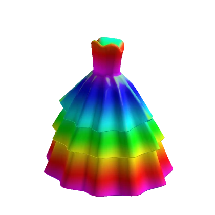 Rainbow Layered Dress