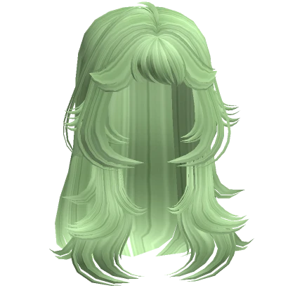 Anime Messy Wolfcut Layered Hair (Fairy Green)