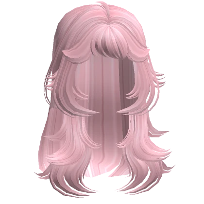 Anime Messy Wolfcut Layered Hair ( Pink)