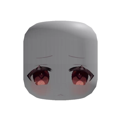 🍀Animated Kawaii Sad Face (Red)