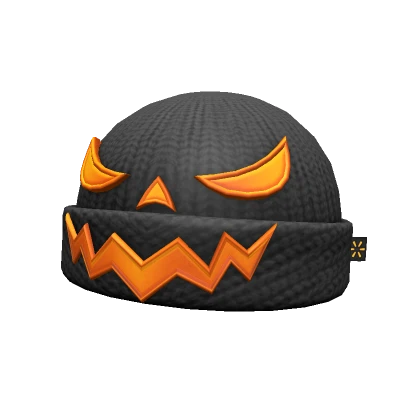 Jack-O'-Lantern Beanie