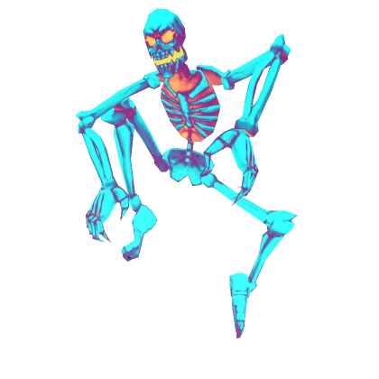 Blue Neon Skeleton p1