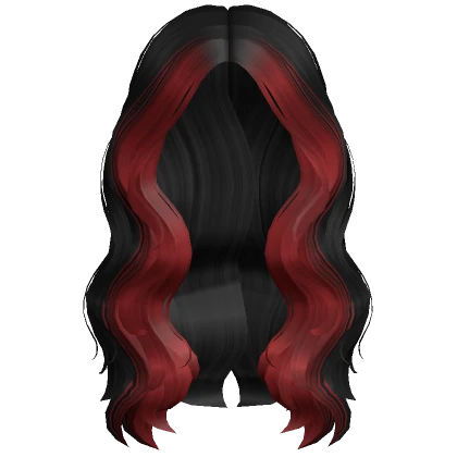 Two-Tone Waterfall Waves in Black & Red