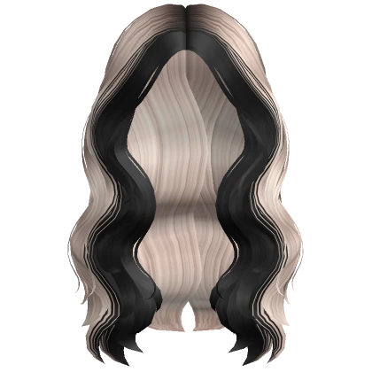 Two-Tone Waterfall Waves in Blonde & Black