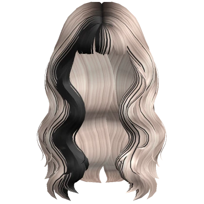 Blunt Two-Tone Waterfall Waves in Blonde & Black