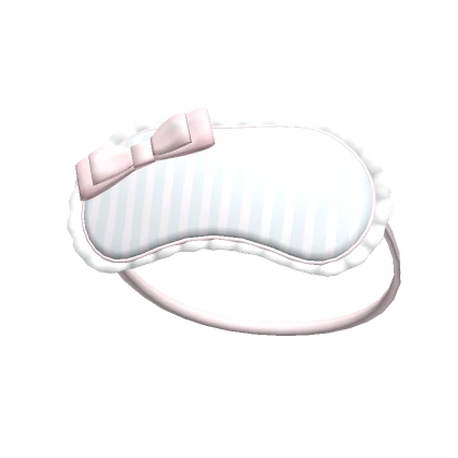 soft cozy ruffle sleep mask (light blue)