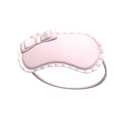 soft cozy ruffle sleep mask (pink)