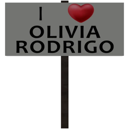 I Heart Olivia Sign