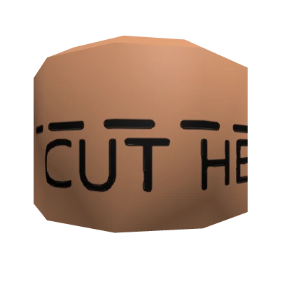 Cut here! Neck tattoo