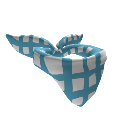 Blue Chequered Bandana