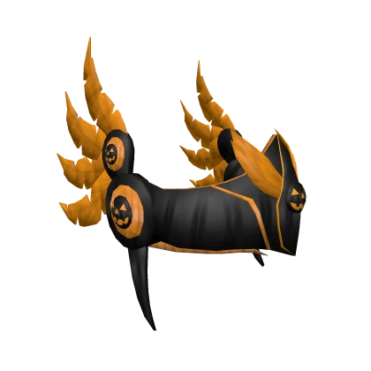 Halloween Pumpkin Helm (Black & Orange)