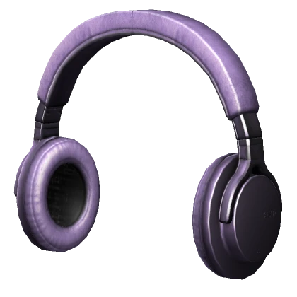 purple y2k casual headphones