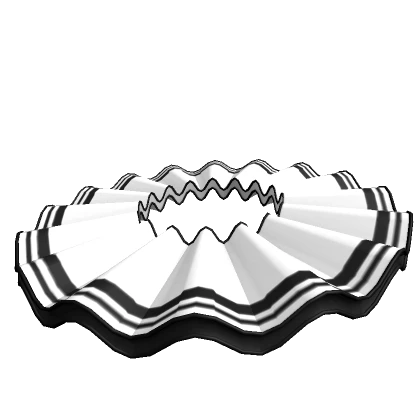 Ruffled Clown Collar (Inverted Black) [Halloween]