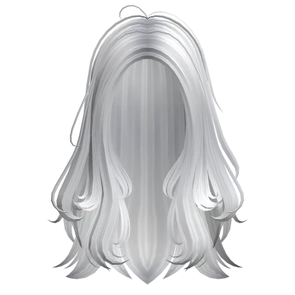 Messy Layered Anime Bed Head Hair (Silver)