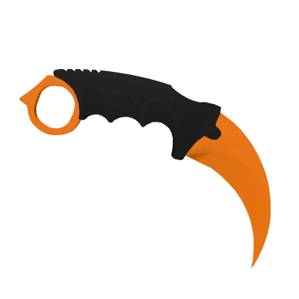 Waist karambit orange