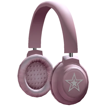 Y2K Star & Cat Headphones (Light Pink)