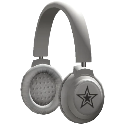 Y2K Star & Cat Headphones (White)