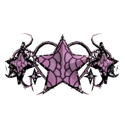 Light Pink Butterfly Star Cyber Sigil Crown